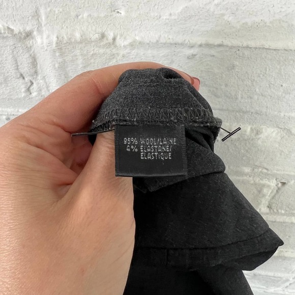 Lafayette 148 Women's Flat Front Cropped Pants Straight Leg Black Size 12 - Picture 4 of 5